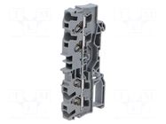Splice terminal: rail; 2004; 30A; 600V; spring clamp; grey; ways: 1 WAGO