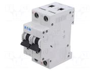 Circuit breaker; 250VDC; Inom: 3A; Poles: 2; for DIN rail mounting EATON ELECTRIC