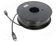 Cable; HDMI plug,both sides; PVC; HDCP 2.2,HDMI 2.1,optical Goobay