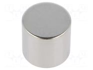 Magnet: permanent; neodymium; 180N; Ø: 23mm; H: 21mm ELESA+GANTER