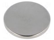 Magnet: permanent; neodymium; 94N; Ø: 40mm; H: 4mm ELESA+GANTER