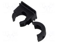 Bracket; polyamide; HelaGuard; black; UL94V-2; Size: 16; -50÷135°C HELLERMANNTYTON
