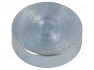 Magnet: permanent; samarium, cobalt; 60N; Ø: 16mm; H: 4.5mm; steel ELESA+GANTER