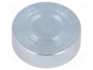 Magnet: permanent; samarium, cobalt; 90N; Ø: 20mm; H: 6mm; steel ELESA+GANTER