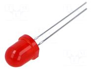 LED; red; 8mm; 180÷450mcd; 45°; 1.7÷2.4VDC; No.of term: 2; -40÷85°C BRIGHTEK (EUROPE)