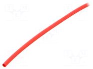 Heat shrink sleeve; glueless; 2: 1; 3.2mm; red; polyolefine; reel BM GROUP