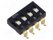 Switch: DIP-SWITCH; Poles number: 4; OFF-ON; 0.025A/24VDC; Pos: 2 Same Sky