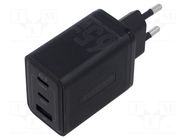 Power supply: switching; mains,plug-in; 5÷20VDC; 65W; black; 3.25A VENTION