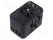 Power supply: switching; mains,universal,plug-in; 5÷20VDC; 65W VENTION