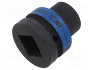 Socket; 6-angles,socket spanner; 21mm; 1"; short KING TONY