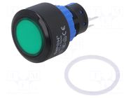 Switch: push-button; Pos: 2; SPDT; 0.5A/220VAC; 1A/24VDC; ON-ON ONPOW