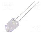 LED; white warm; 8mm; 7000÷8400mcd; 30°; Front: convex; 2.9÷3.4VDC OPTOSUPPLY