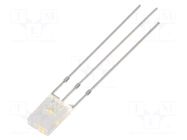 LED; white warm,red; rectangular; 2x5x7mm; bicolour; 500÷750mcd OPTOSUPPLY