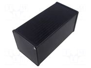 Enclosure: with panel; 1455; X: 104.5mm; Y: 220mm; Z: 104.5mm; black HAMMOND