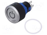 Switch: push-button; Pos: 2; SPDT; 0.5A/220VAC; 1A/24VDC; ON-ON ONPOW