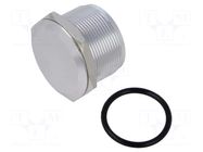 Plug; Cutout: Ø25mm; Mat: aluminum alloy; Panel thick: max.10mm ONPOW