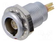 Connector: circular; socket; 00; female; PIN: 4; 2A; IP50; soldering MH CONNECTORS