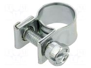 T-bolt clamp; W: 9mm; Clamping: 9÷11mm; zinc plated steel; Mini; W1 MPC INDUSTRIES