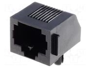 Connector: RJ45; socket; PIN: 8; Cat: 3; low profile; 8p8c; on PCBs TE Connectivity