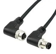 CABLE ASSY, 4P R/A M12 PLUG-RCPT, 16.4 