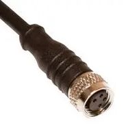 CABLE ASSY, 4P M8 RCPT-FREE END, 9.8 