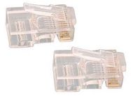 100 Pack Cat5E RJ45 Cable Connectors - Solid Cable