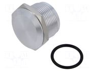 Plug; Cutout: Ø19mm; Mat: aluminum alloy; Panel thick: max.8mm ONPOW