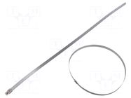 Cable tie; L: 509mm; W: 8mm; stainless steel AISI 304; 1500N; MST HELLERMANNTYTON