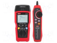 Tester: LAN wiring; LCD 2,8"; RJ11,RJ45 UNI-T