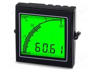 Meter: temperature; digital,mounting,programmable; on panel TRUMETER