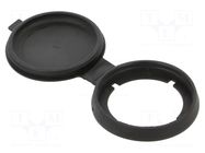 Cap; -50÷100°C; IP67; black SCHLEGEL