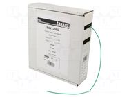 Heat shrink sleeve; glueless; 2: 1; 1.2mm; L: 10m; green TASKER