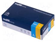 Protective gloves; Size: M; blue; nitryl; 100pcs. PLAST