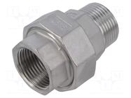 Splice terminal: double connector; male-female,flat,with seal GEBO