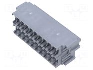 Case; snap-fastener; ways: 20; polyamide 66; grey; MINIVAL MTA