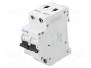 Circuit breaker; 230/400VAC; Inom: 12A; Poles: 2; Charact: C; 6kA EATON ELECTRIC