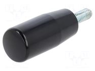 Conical knob; Ext.thread: M6; 16mm; Base dia: 15mm; Ømax: 18mm ELESA+GANTER