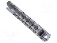 Wrench-set; hex key,socket spanner; Mounting: 1/4"; 7pcs. KING TONY