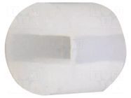 Spacer sleeve; LED; Øout: 4mm; ØLED: 3mm; L: 3.5mm; natural; UL94V-2 FIX&FASTEN