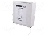 Heat shrink sleeve; glueless; 2: 1; 1.2mm; L: 10m; white TASKER