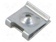 Nut; cage; M8; spring steel; Plating: zinc; L: 11.75mm; W: 7.5mm BOSSARD
