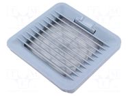 Ventilation grille; Cutout: 92x92mm; IP54; grey; UL94V-0 FINDER