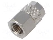 Screw-on fitting; threaded; max.15bar; nickel plated brass; 6mm PNEUMAT