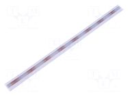 NEON LED tape; white warm; 2835; LED/m: 120; 4mm; IP65; 5W/m; 12VDC IPIXEL LED