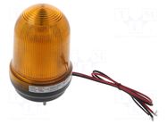 Signaller: lighting-sound; 12÷24VDC; LED; amber; IP65; MFL; 190mA QLIGHT