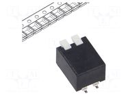 Switch: DIP-SWITCH; Poles number: 2; OFF-ON; 25mA/24VDC; Pos: 2/2 ECE