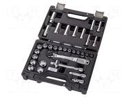 Wrench-set; 6-angles,socket spanner; 3/8"; Beta Worker; 33pcs. BETA