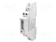 Counter; digital,mounting; for DIN rail mounting; single-phase QOLTEC