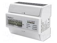 Counter; digital,mounting; for DIN rail mounting; three-phase QOLTEC