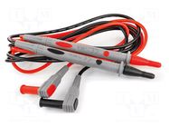 Test leads; Umax: 1kV; 1.2m; red and black; 2pcs. HT INSTRUMENTS